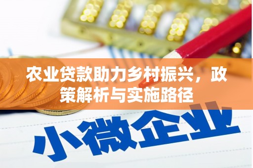 金峰农业贷款助力乡村振兴，政策解析与实施路径