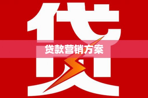 金峰贷款营销方案