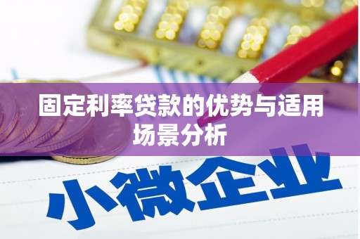 金峰固定利率贷款的优势与适用场景分析