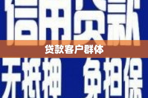 金峰贷款客户群体