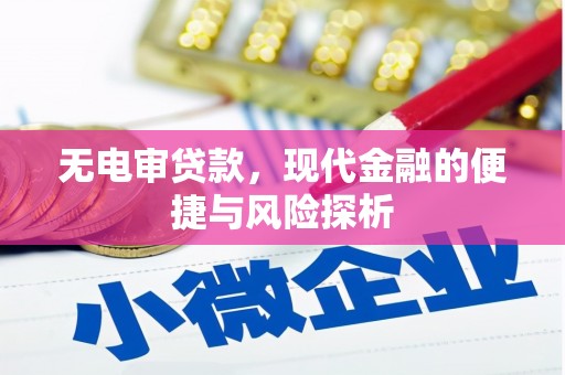金峰无电审贷款，现代金融的便捷与风险探析