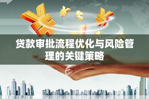 金峰贷款审批流程优化与风险管理的关键策略