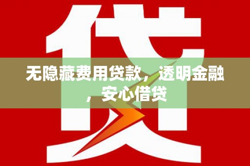 金峰无隐藏费用贷款，透明金融，安心借贷