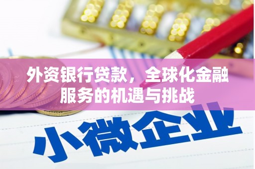 金峰外资银行贷款，全球化金融服务的机遇与挑战