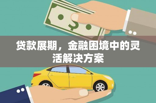 金峰贷款展期，金融困境中的灵活解决方案