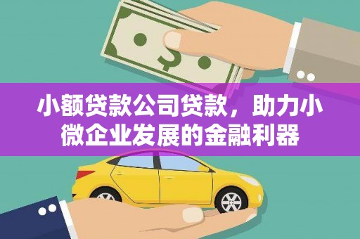 金峰小额贷款公司贷款，助力小微企业发展的金融利器