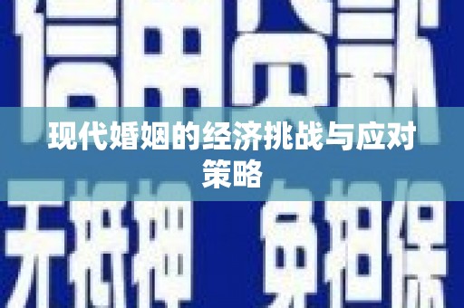 金峰现代婚姻的经济挑战与应对策略