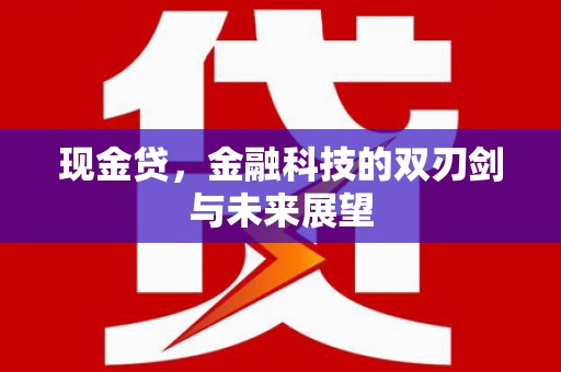 金峰现金贷，金融科技的双刃剑与未来展望
