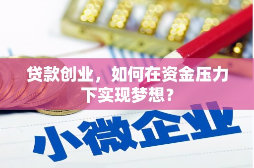 金峰贷款创业，如何在资金压力下实现梦想？
