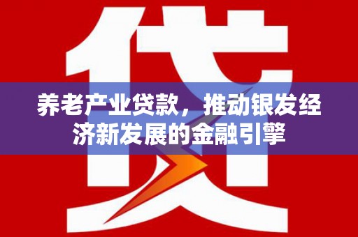 金峰养老产业贷款，推动银发经济新发展的金融引擎