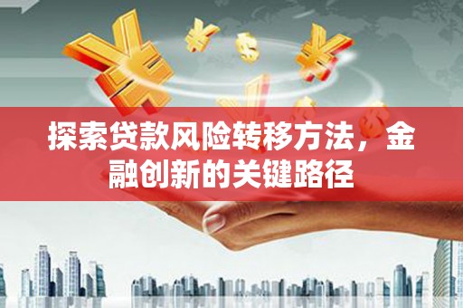 金峰探索贷款风险转移方法，金融创新的关键路径