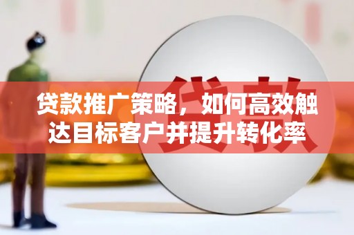 金峰贷款推广策略，如何高效触达目标客户并提升转化率