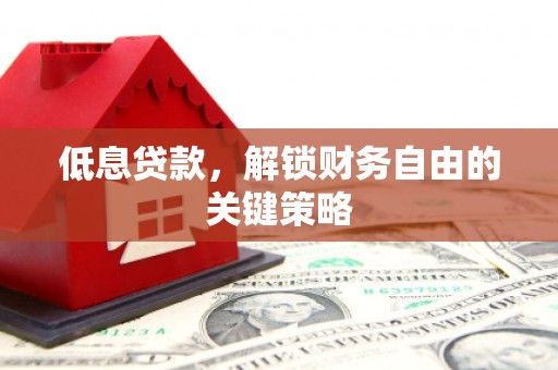 金峰低息贷款，解锁财务自由的关键策略
