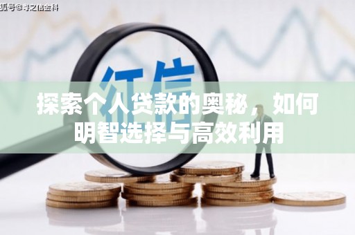 金峰探索个人贷款的奥秘，如何明智选择与高效利用
