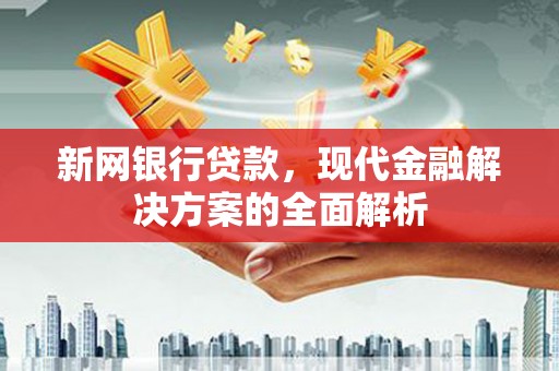 金峰新网银行贷款，现代金融解决方案的全面解析