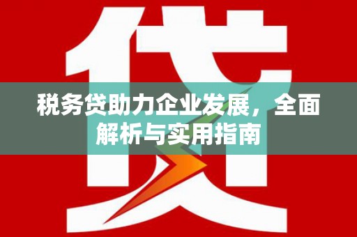 金峰税务贷助力企业发展，全面解析与实用指南
