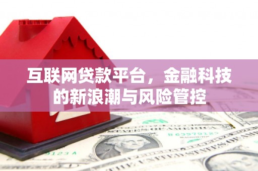 金峰互联网贷款平台，金融科技的新浪潮与风险管控
