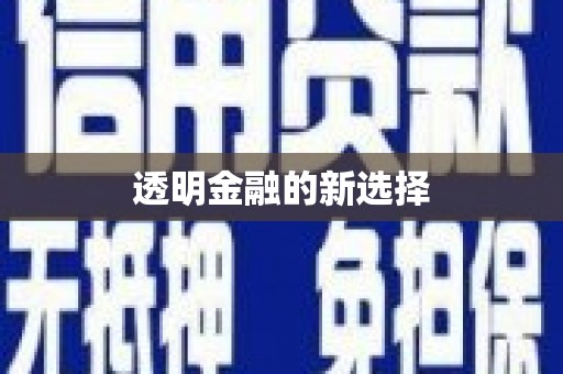 金峰透明金融的新选择